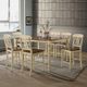 ACME Furniture Dylan Oak Counter Height Table with Buttermilk Base-4