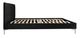 Mazin Furniture Melina Black King Upholstered Platform Bed-4