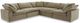 Moe's Home Collection Terra Condo Classic 5-Piece Desert Sage L-Shaped Modular Sectional-0