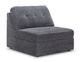 Jaxon 5-Piece Modular Sectional with Ottoman - Grey-3