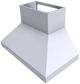 Vent-A-Hood® 48" White Euro-Style Wall Mount Range Hood-1