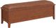 Whittier Wood® Furniture McKenzie Glazed Antique Cherry 2-Drawer Bench-3