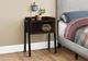 Monarch Specialties Inc. Espresso 23"H with Black Metal Accent Table-2