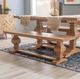 Powell® Banks 3-Piece Rustic Honey Dining Table Set-4