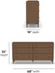 Flexsteel® Verona Medium Brown Oak Nightstand-2