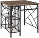 Bernards Ayden 3-Piece Black/Copper Counter Dining Set-1