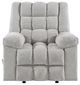 Homelegance® Baldwin Light Gray Rocker Manual Recliner-2