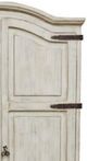 Million Dollar Rustic Frosted White Full Door Accent Cabinet-1