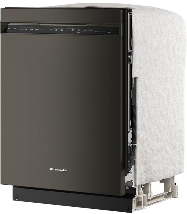 KitchenAid® 24" Black Ore Front Control Built-In Dishwasher with 40+ Total Wash Jets-3
