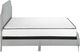 Monarch Specialties Inc. Grey Linen Queen Bed-2