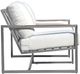 Enclover Acacia Stainless Steel/White Loveseat-2