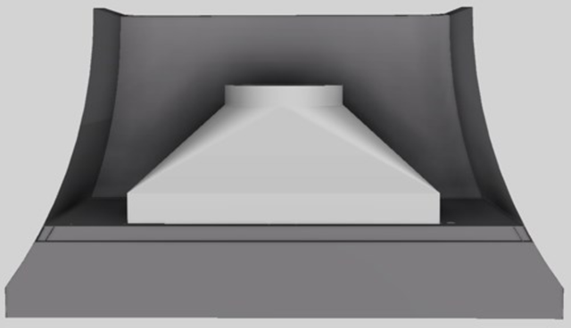 Vent-A-Hood® Designer Series 54" Gunsmoke Wall Mounted Range Hood-2