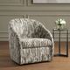 Uttermost® Mari Caramel/Ivory/Moss Green Swivel Chair-3