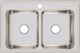 Elkay Lustertone® Classic Lustrous Satin 33" x 22" x 8-1/8" 1-Hole Equal Double Bowl Drop-In Sink-1