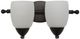 YHD Mirror Lake Oil Rubbed Bronze/White 2-Light Incandescent Wall Sconce-3