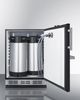 Summit® 5.3 Cu. Ft. Black Built In Cold Brew Coffee Kegerator-2