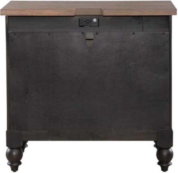 Liberty Furniture Americana Farmhouse Black Bedside Chest-3