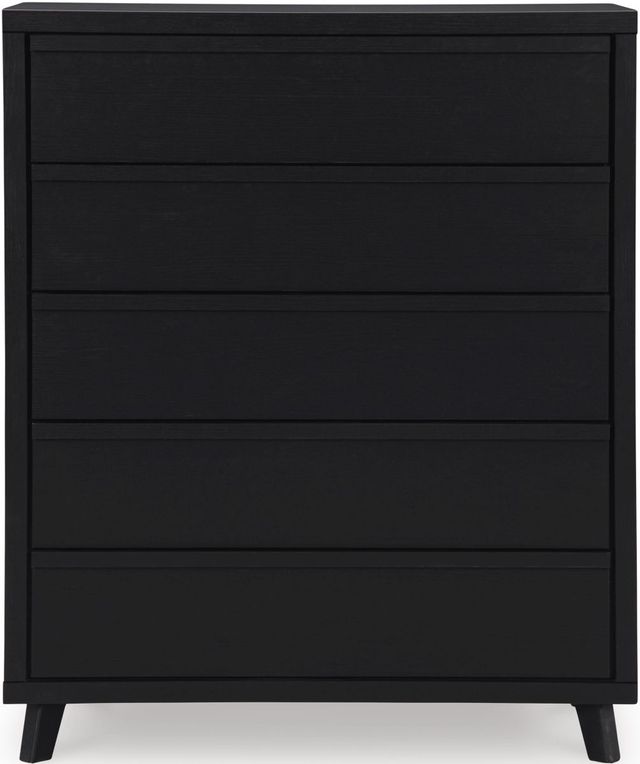 Signature Design by Ashley® Danziar Black Wide Chest of Drawers-1