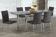 Titus Furniture T3402-T Glass Top Rectangular Dining Table with Silver Legs-1