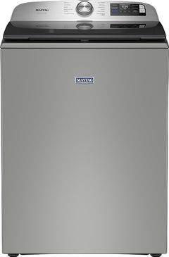 Maytag® Pet Pro 5.2 Cu. Ft. Classic Silver Agitator Top Load Washer