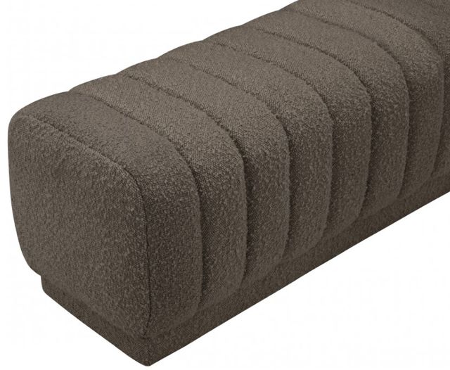 Meridian Furniture Heathrow Brown Bench/Ottoman-3