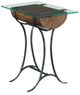 Kincaid Furniture Modern Classics Glass Top End Table with Black Base-0