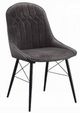 ACME Furniture Abraham 2-Piece Black/Dark Gray Side Chair Set-0