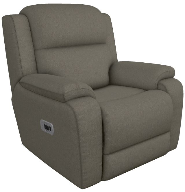 La-Z-Boy® Dorian Smoke Power Rocking Recliner with Headrest and Lumbar-0