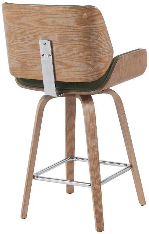 Armen Living Tyler Vintage Green/White Wash Counter Stool-4