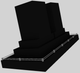Vent-A-Hood® 60" Black Contemporary Island Range Hood-3
