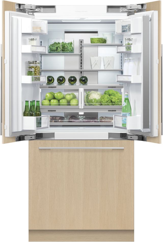 Fisher & Paykel Series 7 36 in. 16.8 Cu. Ft. Panel Ready Built In French Door Refrigerator-1