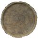 A & B Home Brown 9" Round Faux Wood Plate-2