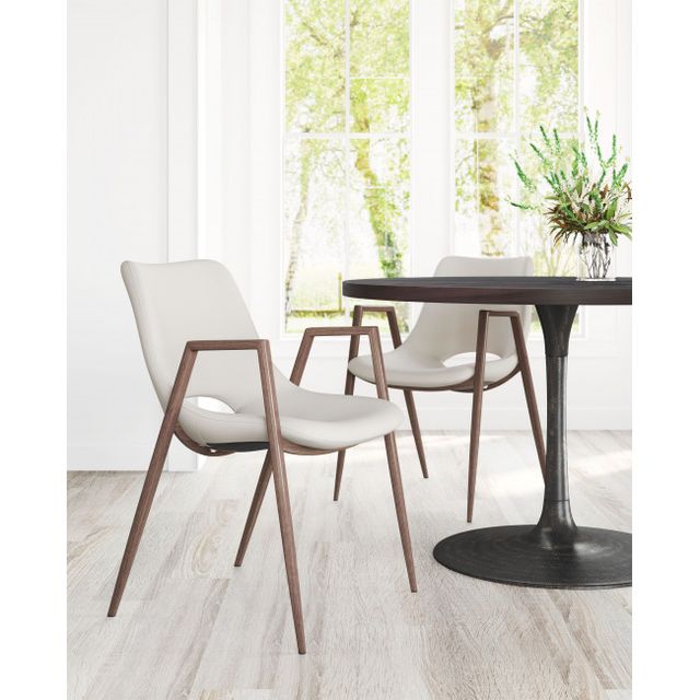 Zuo® Modern Desi Beige Dining Chair-2