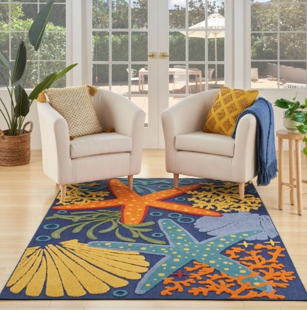 Nourison Home™ Aloha 5'x8' Style 49 Area Rug-1