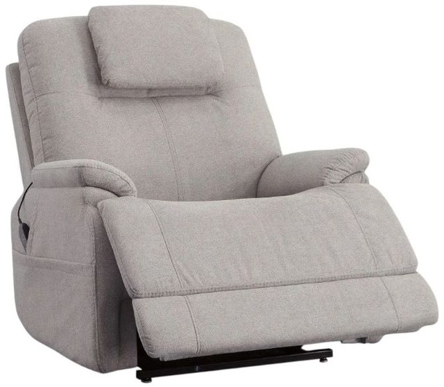 Flexsteel® Zecliner Model 1 Dove Power Lift and Sleep Recliner with Power Headrest and Lumbar-1