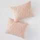 Olliix by Madison Park Blush King/California King Laetitia Tufted Cotton Chenille Medallion Duvet Cover Set-5