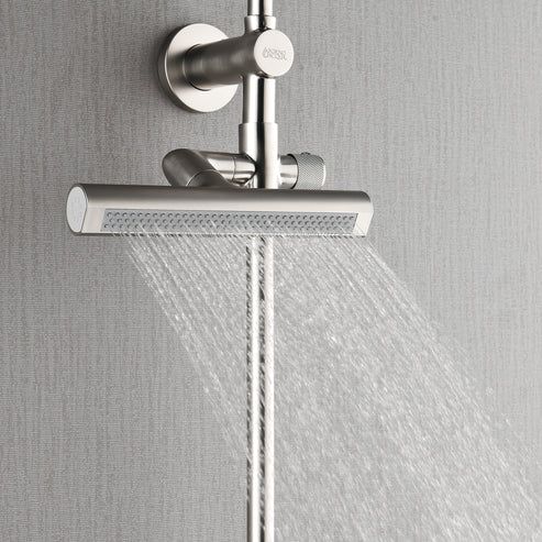 Forno Acqua AcquaFALL Brushed Nickel Retrofit Shower System 1.8 GPM-3