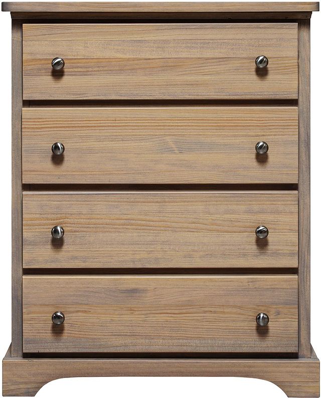 Mako Wood Furniture Youth Collection Pine 4-Drawer Chest-1