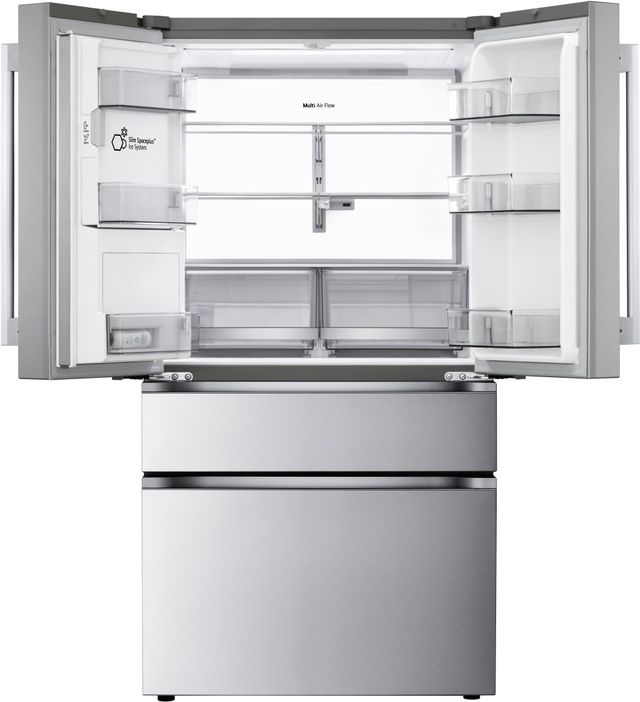 LG 36” 28.6 Cu. Ft. PrintProof™ Stainless Steel French Door Refrigerator with Mini Craft Ice™-1