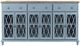Jofran Inc. Aurora Hills Brushed Blue 6-Door Accent Chest-1