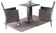 Furniture of America® Niambi 3-Piece Gray Marble/Rattan Wicker Outdoor Patio Dining Set-0