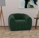 Elements International Flamingo Ching Hunter Green Swivel Accent Chair-1