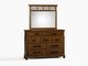 Caramel Dresser and Mirror-0
