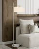 Cal® Lighting & Accessories Laval Brushed Steel Floor Lamp-2