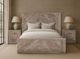 International Furniture Direct Balam Stained White Eastern King Panel Bed-1