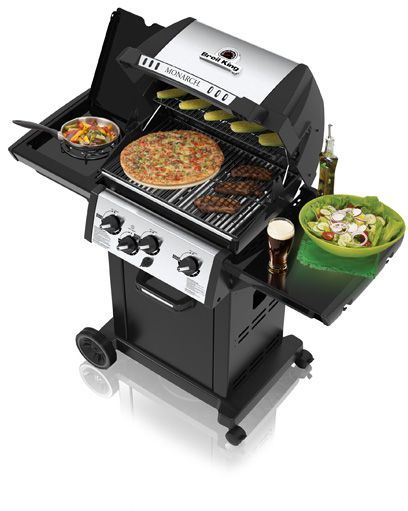 Broil King® Monarch™ 340 3-Burner Stainless Steel Freestanding Liquid Propane Grill-2