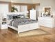 Signature Design by Ashley® Bostwick Shoals 5-Piece White Queen Panel Bed Set-5
