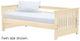 Crate Designs™ Furniture Unfinished Twin Shaker Day Bed-0