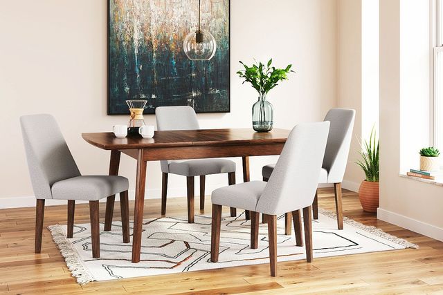 Signature Design by Ashley® Lyncott 5-Piece Brown Upholstered Dining Set-1