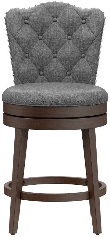 HH2 Home Edenwood Chocolate Brown/Smoke Gray Counter Stool-1